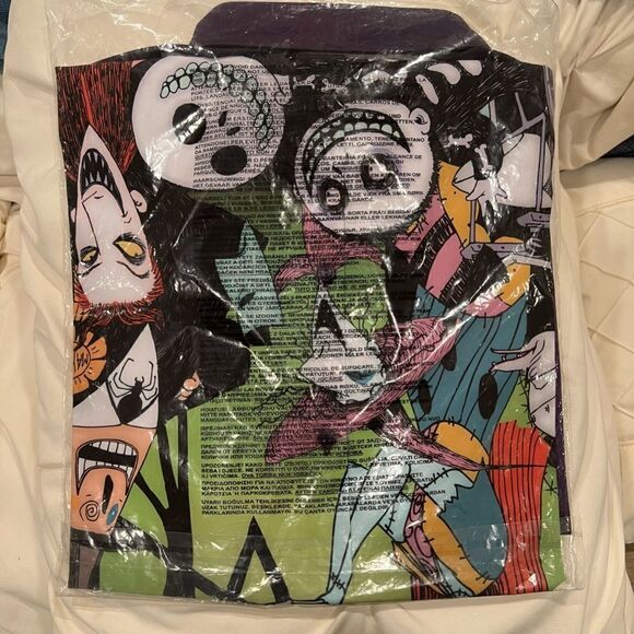Loungefly Disney Nightmare Before Christmas Unisex Camp Shirt Oogie Jack NWT - Picture 6 of 7